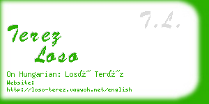 terez loso business card